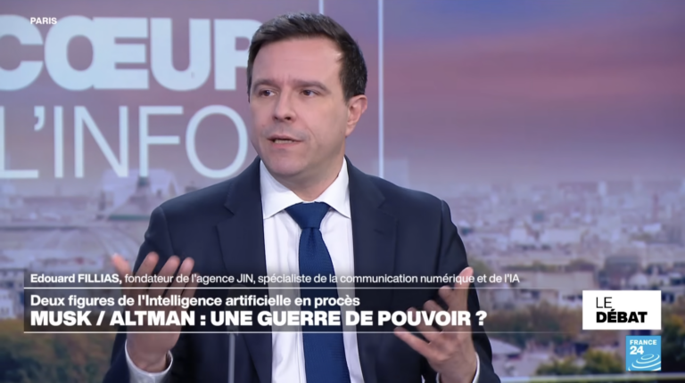 Edouard Fillias sur France 24 – Elon Musk contre OpenAI : un procès ou une série Netflix ? [Vidéo]