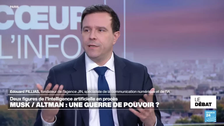 Edouard Fillias sur France 24 – Elon Musk contre OpenAI : un procès ou une série Netflix ? [Vidéo]