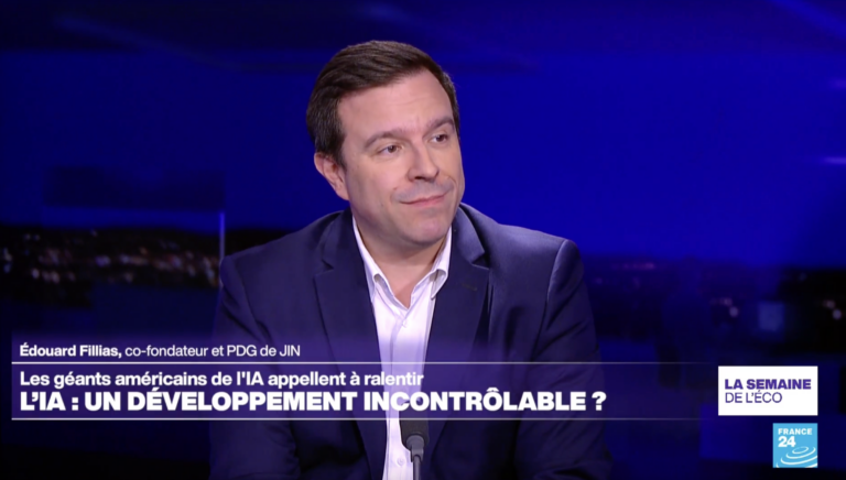 « L’IA : un développement incontrôlable ? » – Edouard Fillias sur France 24 [Vidéo]